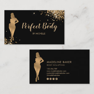 Carte De Visite Body Sculpting Fitness Linergie Entraîneur de tail