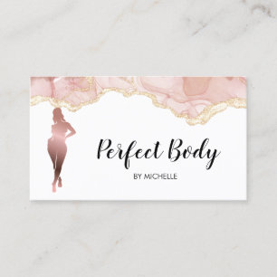 Carte De Visite Body Sculpting Fitness Linergie Entraîneur de tail