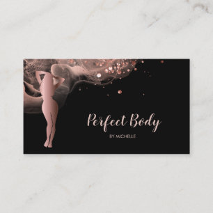 Carte De Visite Body Sculpting Fitness Linergie Entraîneur de tail