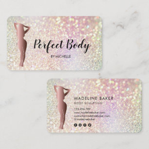 Carte De Visite Body Sculpting Fitness Linergie Entraîneur de tail