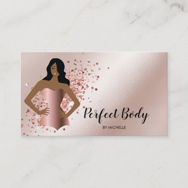 Carte De Visite Body Sculpting Fitness Linergie Entraîneur de tail (Devant)
