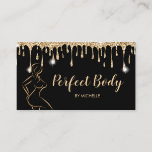 Carte De Visite Body Sculpting Fitness Linergie Entraîneur de tail