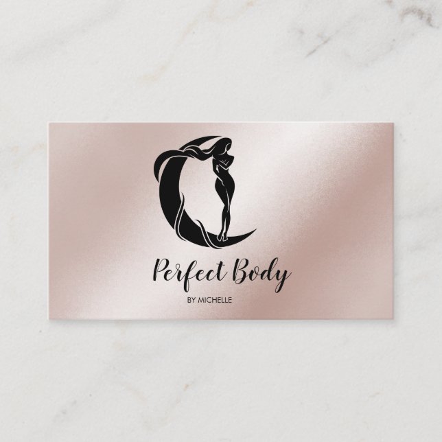 Carte De Visite Body Sculpting Fitness Linergie Entraîneur de tail (Devant)