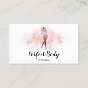 Carte De Visite Body Sculpting Fitness Linergie Entraîneur de tail