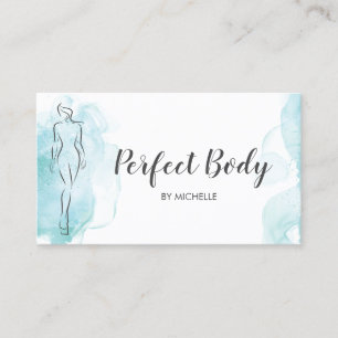 Carte De Visite Body Sculpting Fitness Linergie Entraîneur de tail