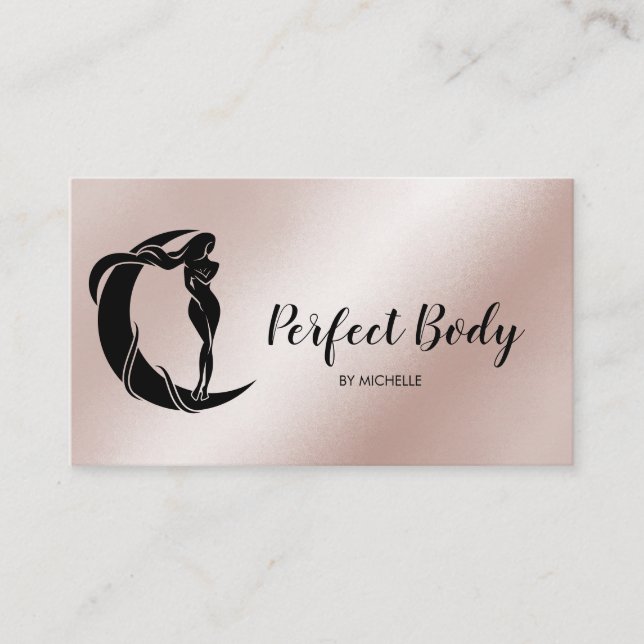 Carte De Visite Body Sculpting Fitness Linergie Entraîneur de tail (Devant)