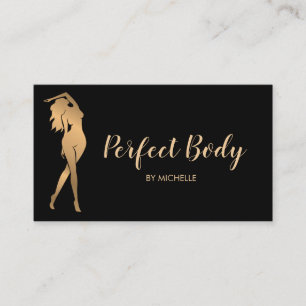 Carte De Visite Body Sculpting Fitness Linergie Entraîneur de tail