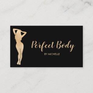 Carte De Visite Body Sculpting Fitness Linergie Entraîneur de tail