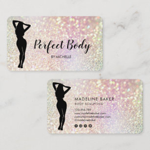 Carte De Visite Body Sculpting Fitness Linergie Entraîneur de tail