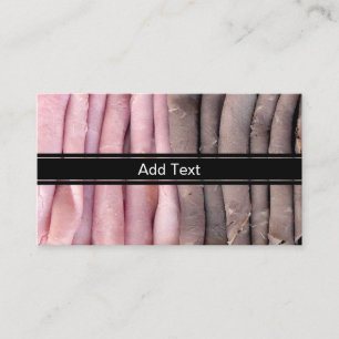 Carte De Visite Boeuf et jambon