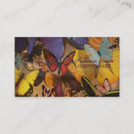 Carte De Visite Bohème Yoga Zen Holistic Healing papillon