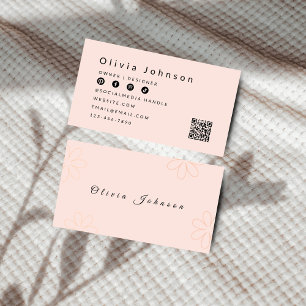 Carte de visite Boho