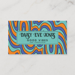 Carte De Visite Boho Abstrait Retro
