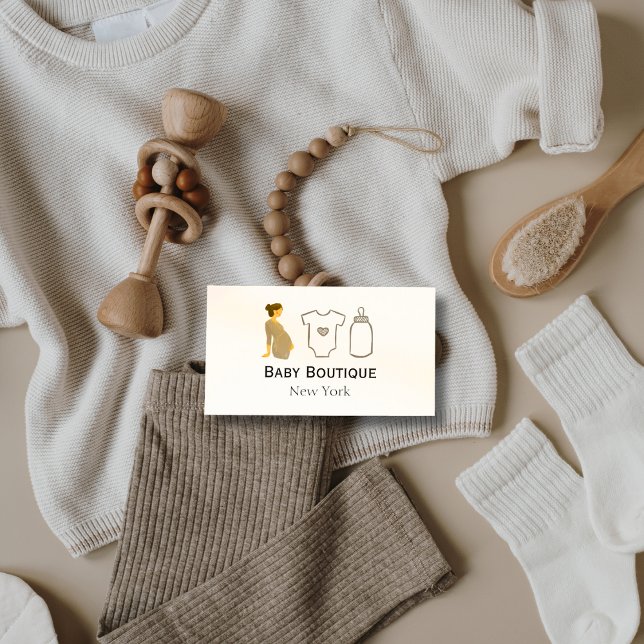 Carte De Visite Boho Baby Boutique New York (Baby Boutique Business Cards)