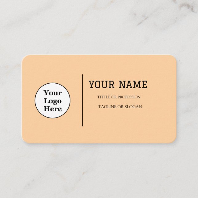 Carte De Visite Boho Beige Calligraphie Script code QR (Devant)