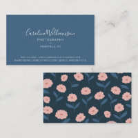 Boho bleu moderne Floral Simple tendance