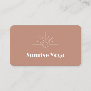 Carte De Visite Boho Earthy Modern Custom Logo