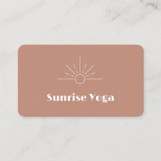Carte De Visite Boho Earthy Modern Custom Logo