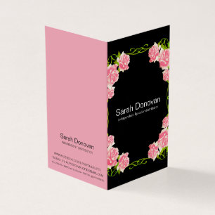 Carte De Visite Boho Floral Lip Produit Distributeur Conseils et a