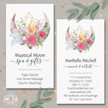 Boho Moon Crystals Plumes Fleurs