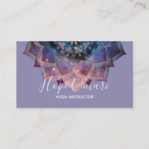 Carte De Visite Boho Nebula Mandala, Mystique
