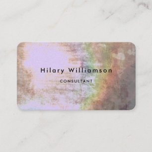 Carte De Visite Boho Pastel Lavender Grunge 