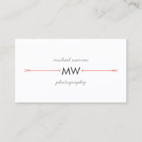 Boho Red Flèches Monogramme Logo