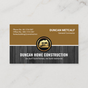 Carte De Visite Bois Bois Couches Brown Construction Handyman