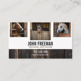 Carte De Visite Bois Brown contemporain Horse rustique Photos