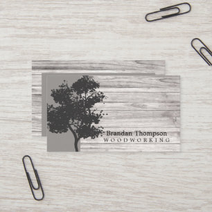 Carte De Visite Bois d'arbre rustique