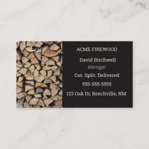 Carte De Visite bois de chauffage modifiable