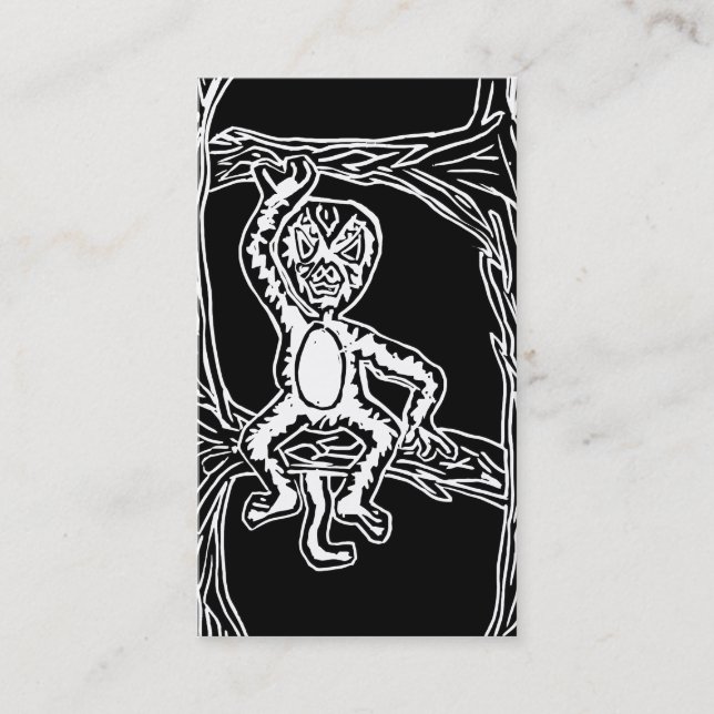 Carte De Visite bois de singe (Devant)