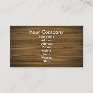Carte De Visite bois foncé