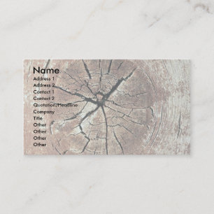 Carte De Visite Bois inextricable