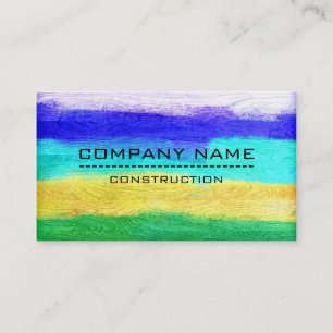 Carte De Visite Bois moderne couleur professionnelle look #16