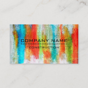 Carte De Visite Bois moderne couleur professionnelle look #19