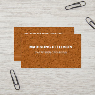 Carte De Visite bois professionnel Construction de charpenterie en