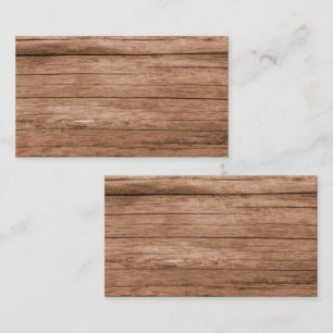 Carte De Visite Bois rustique