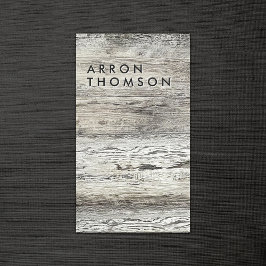 Carte De Visite Bois rustique