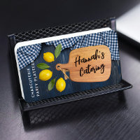 Bois rustique Découpe Citrus Cuisine Script Bu