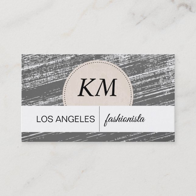 Carte De Visite Bois Vintage (Devant)