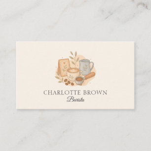 Carte De Visite Boisson espresso du café Barista Coffee