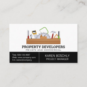 Carte De Visite Boîte à outils   Menuiserie