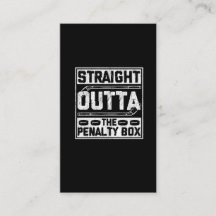 Carte De Visite Boîte de pénalité du joueur de hockey sur glace