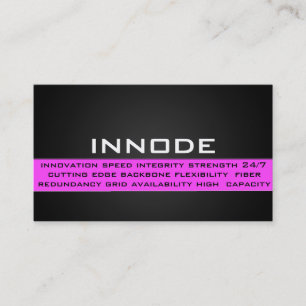 Carte De Visite Boîte d'information dans le rose