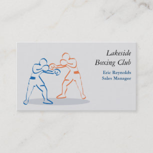 Carte De Visite Boîtes bleu orange
