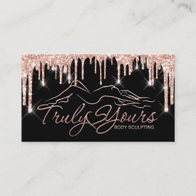 Carte De Visite Boîtes de Parties scintillant du logo de beauté (Devant)