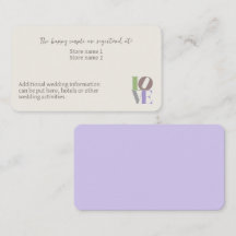 Boîtier Mariage LOVE moderne