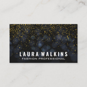 Carte De Visite Boke Dark Blue   Gold Speckled