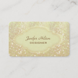 Carte De Visite Bokeh à parties scintillant élégante
